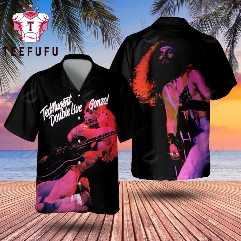 Ted Nugent Double Live Gonzo Hawaiian Shirt