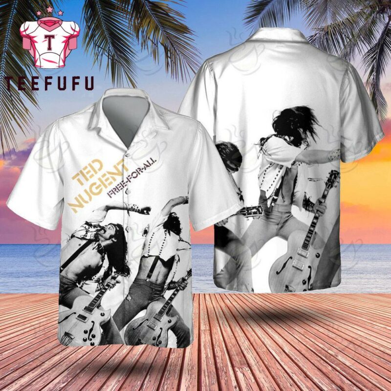 Ted Nugent Free for All Hawaiian Shirt