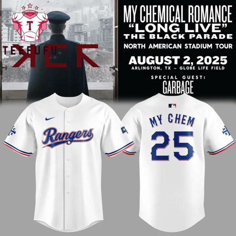 Texas Rangers x My Chemical Romance 2025 Jersey Shirt