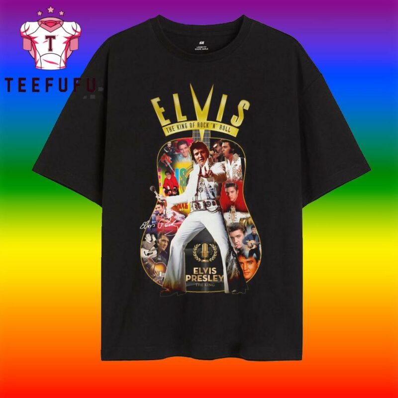 The King of Rock N Roll Elvis Presley Graphic Music T Shirt