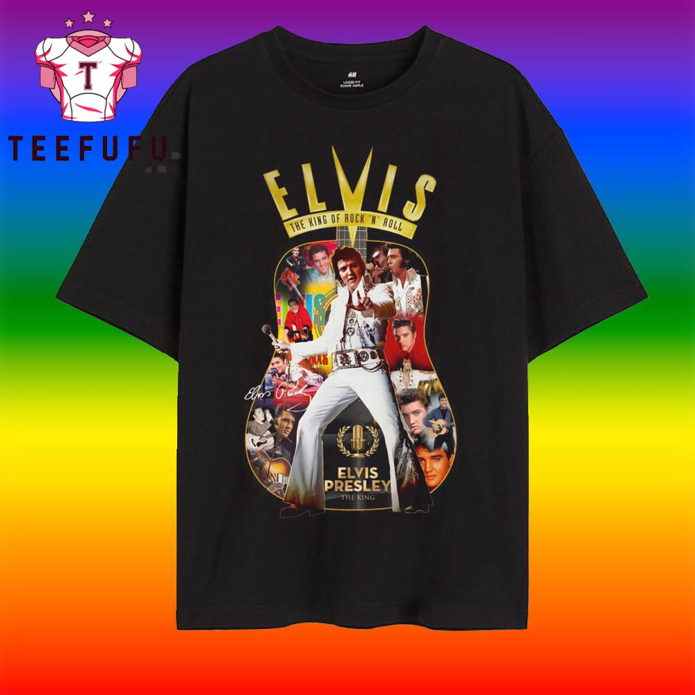 The King of Rock N Roll Elvis Presley Graphic Music T Shirt