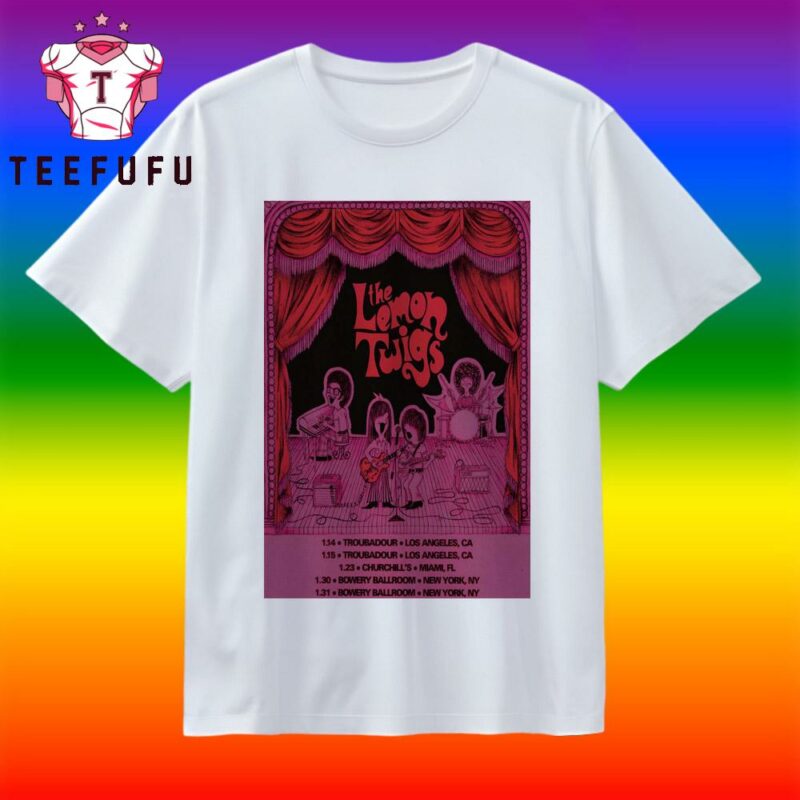 The Lemon Twigs America Tour 2026 T Shirt
