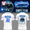 The Offspring Supercharged Worldwide in 25 Simple Plan Face Music White Shirt