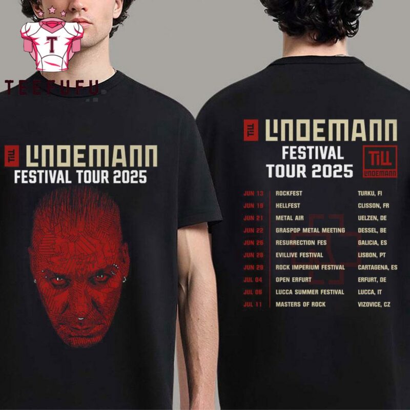 Till Lindemann 2025 Festival Tour T Shirt