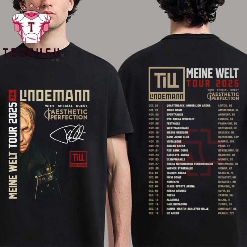 Till Lindemann 2025 Meine Welt Tour T Shirt