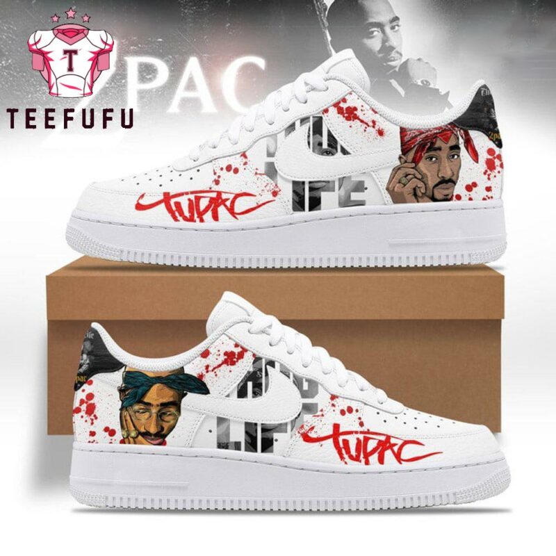 Tupac Thug Life Air Force 1 Shoes Sneaker