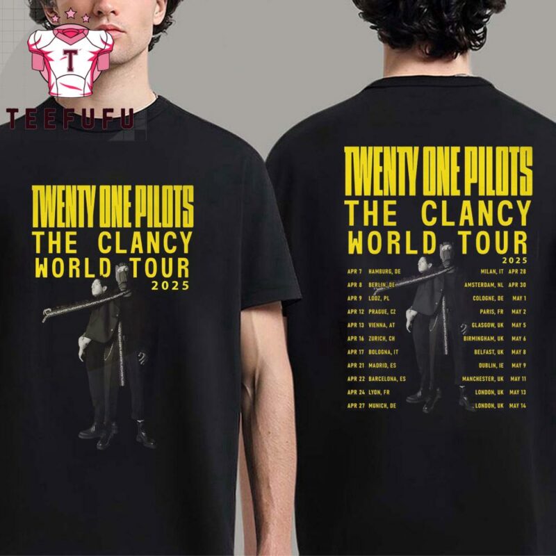 Twenty One Pilots The Clancy World Tour 2025 T Shirt