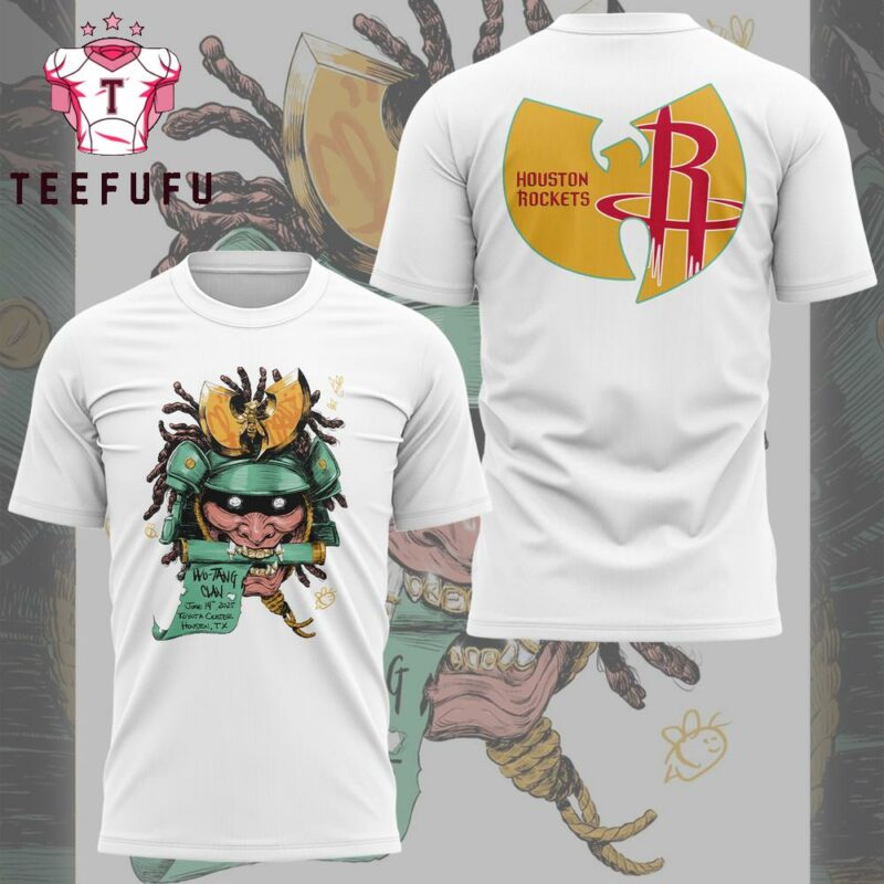 Wu Tang Clan 2025 Tour Houston Rockets Limited Edition T Shirt