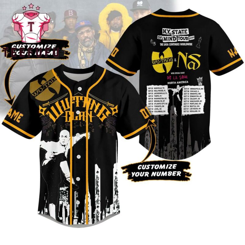 Wu-Tang Clan De La Soul North American Tour Baseball Jersey