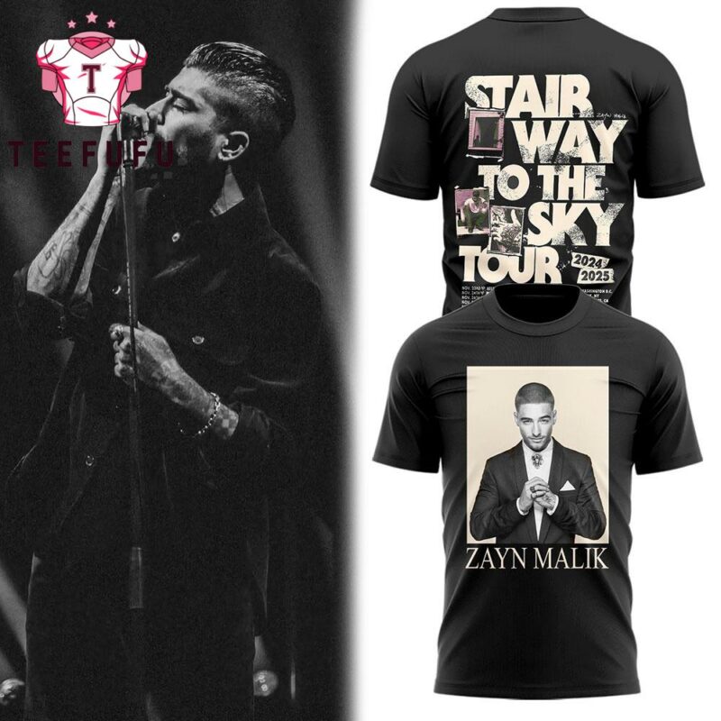 Zayn Malik Stairway To The Sky Tour 2025 Music Graphic 3D Printed Shirt
