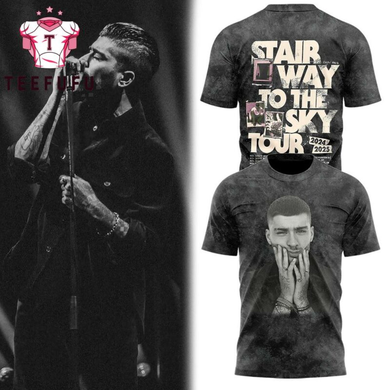 Zayn Malik Stairway To The Sky Tour 2025 Music Graphic 3D Shirt
