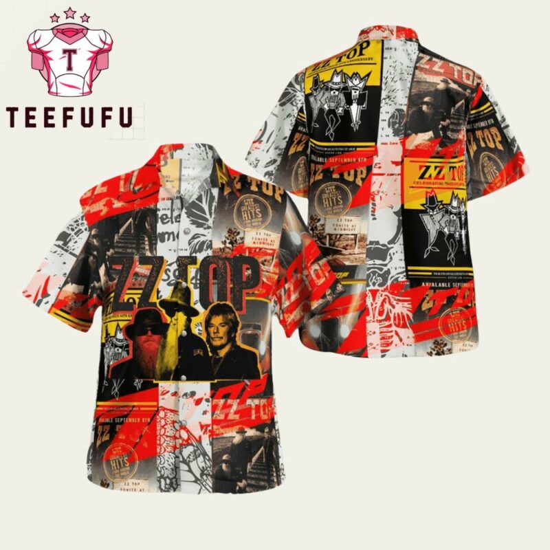 ZZ Top Band Face Music Trendy Hawaiian Shirt