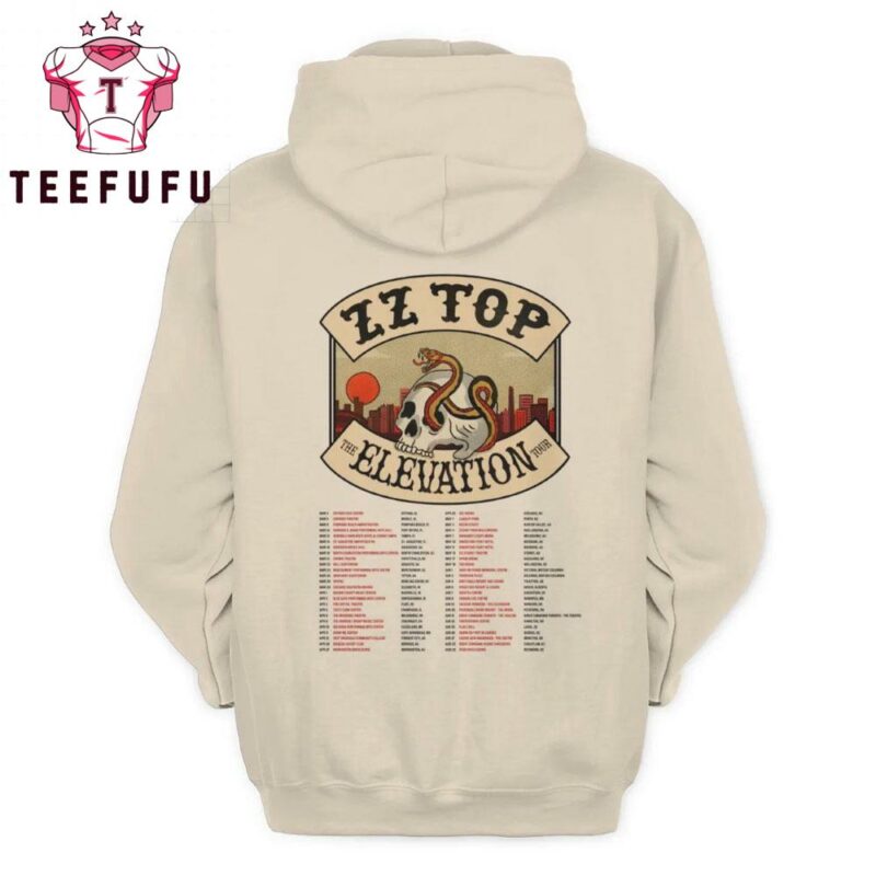 ZZ Top The Elevation Tour 2025 3D Print Hoodie
