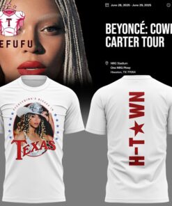 Beyonce Cowboy Carter Tour x Texas 2025 White 3D Shirt