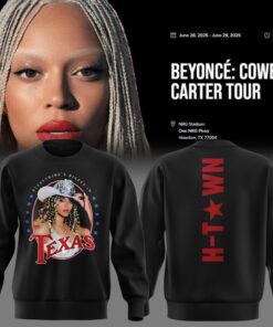 Beyonce Cowboy Carter Tour x Texas Black 2025 Sweatshirt