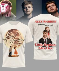 Alex Warren Finding Family on the Roand 2026 Tour 3D Shirt