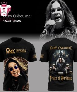 Black Sabbath Ozzy Osbourne 1948-2025 Prince of Darkness T Shirt