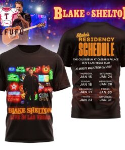 Blake Shelton Residency Schedule 2026 T Shirt