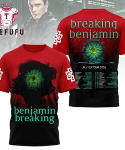 Breaking Benjamin UK EU Tour 2026 Schedule 3D Shirt