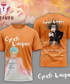 Cyndi Lauper Live in Vegas Graphic Signature 2025 T Shirt