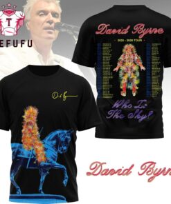 David Byrne 2025-2026 Tour Schedule Black T Shirt