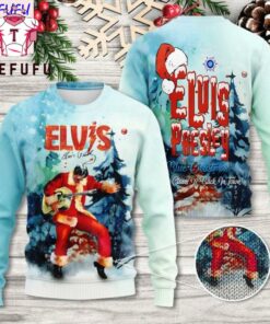 Elvis Presley Santa Christmas Sweater