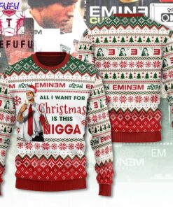 Eminem Stan Christmas Ugly Sweater