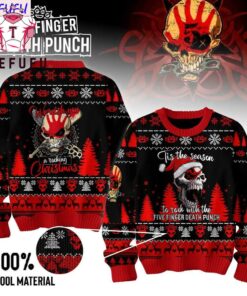 Five Finger Death Punch Rocking Christmas Limited Edition Ugly Sweater