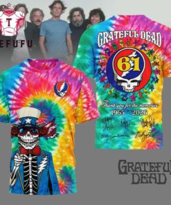 Grateful Dead 1965-2026 Thank You For The Memories Special New 3D Shirt