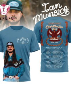 Ian Munsick The Eagle Flies Free Tour 2026 3D Shirt