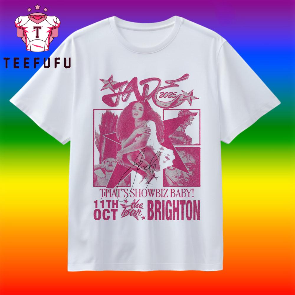 JADE That's Showbiz Baby! Tour in Brighton Oct 11 2025 T Shirt