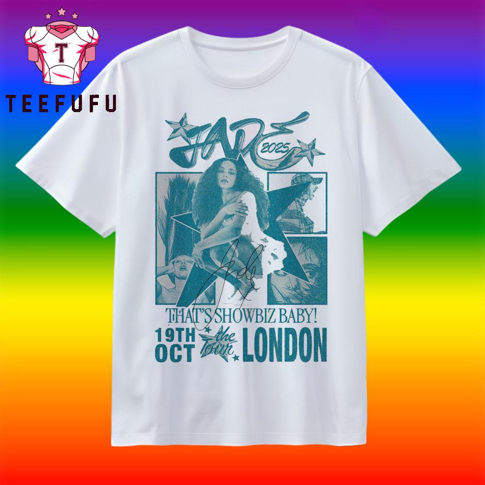 JADE That's Showbiz Baby! Tour in London Oct 19 2025 T Shirt