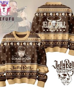 Jelly Roll Somebody Save Me Ugly Christmas Sweater