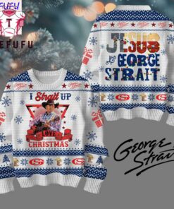 Jesus And George Strait Limited Editon Ugly Sweater