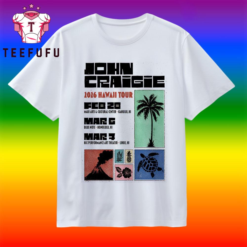 John Craigie Poster Hawaii 2026 Shows T Shirt