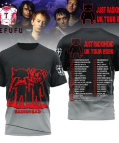 Just Radiohead UK 2026 Tour Special New 3D Shirt
