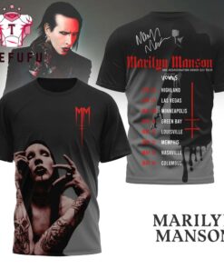Marilyn Manson One Assassination Under God Tour 2026 T Shirt