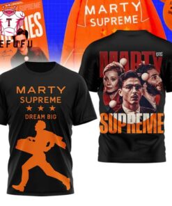 Marty Supreme Dream Big Graphic Black T Shirt