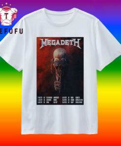 Megadeth Jun 2026 Tour T Shirt