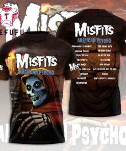 Misfits Band American Psycho 2026 Limited 3D Shirt