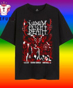 Napalm Death In Santiago Chile On Dec 4 2025 T Shirt