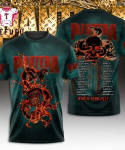 Pantera Band World Tour 2025 Fan Apparel 3D T-Shirt