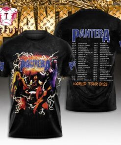 Pantera World Tour 2025 3D Concert T-Shirt