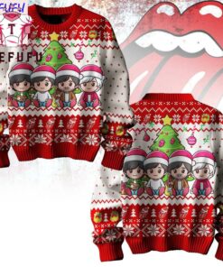Rolling Stones Chibi Limited Edition Christmas Ugly Sweater