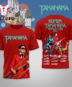 Super Takanaka 2026 Tour Red T Shirt