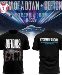 System Of A Down Deftones Tour 2025 Graphic 3D Shirt