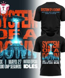 System Of A Down Estadio GNP Seguros CDMX 2026 Black TShirt