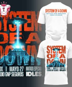 System Of A Down Estadio GNP Seguros CDMX 2026 White T Shirt