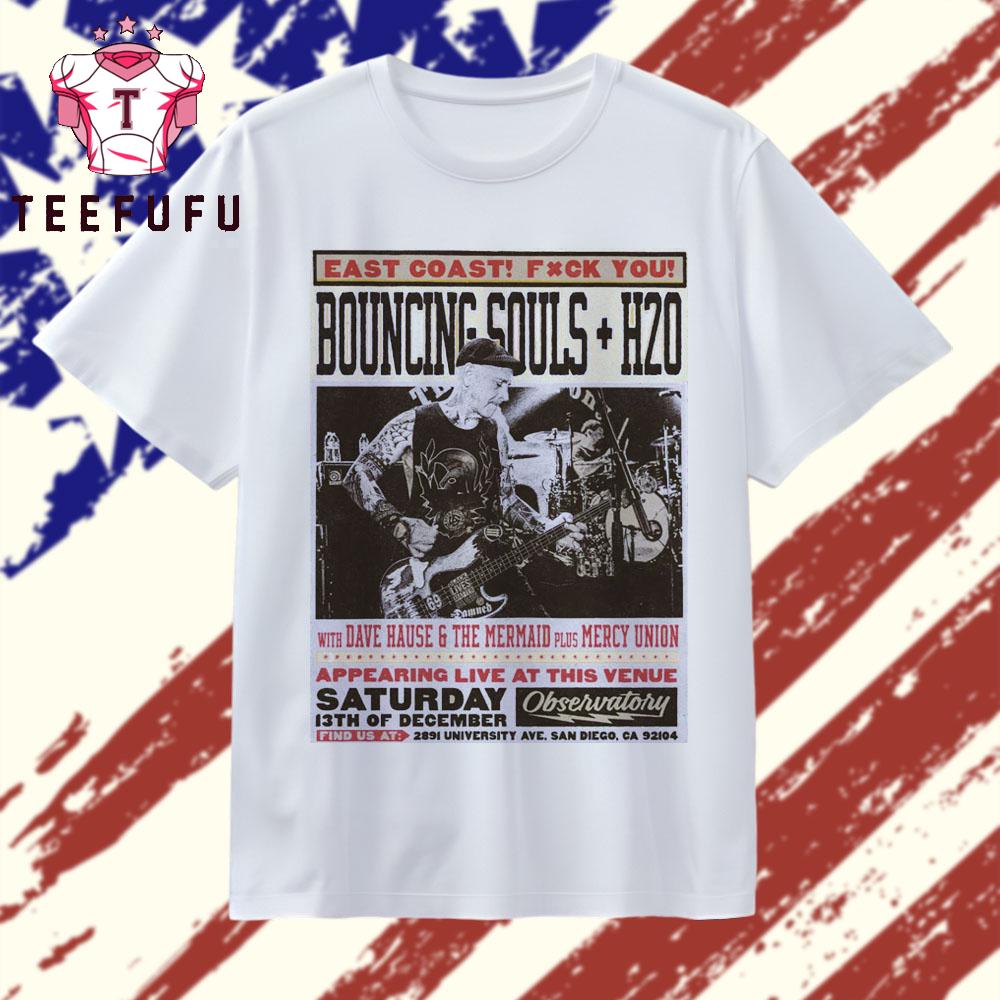 The Bouncing Souls The Observatory North Park San Diego CA Dec 13 2025 T Shirt