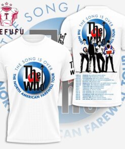 The Who North American Farewell Tour 2025 Graphic Music White T Shirt